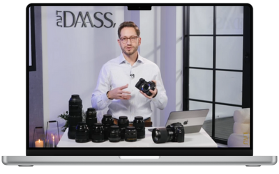 Product Photography Academy lessons on a laptop